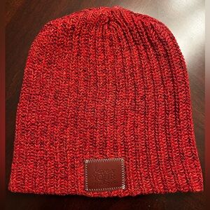 Love Your Melon Red Knit Beanie
